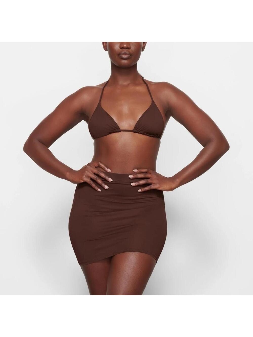 297 Cocoa swim skirt
